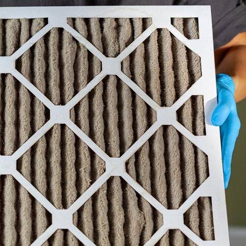 a dirty hvac filter